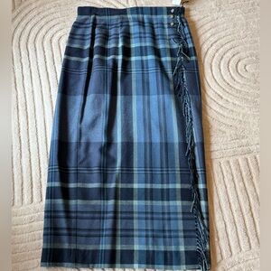 Ralph Lauren Blue Plaid Skirt - NWT